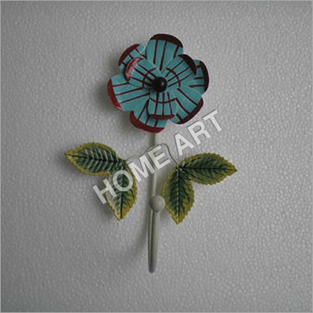 Blue Flower Iron Hooks