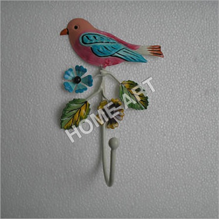 Single Bird Iron Wall Hook