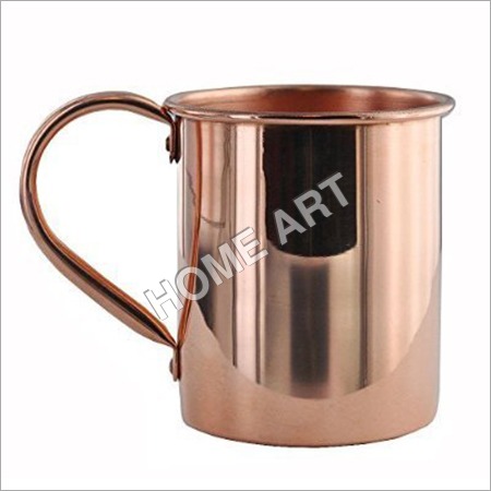 Oval Solid Copper Moscow Mule Drum Mug Smooth 16 Oz
