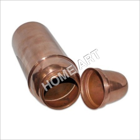 Oval Pure Copper Water Thermos Bottle