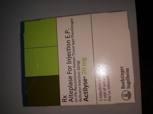 Rt-pa--Recombinant Human Tissue Type Plasminogen Activator Injection 20Mg