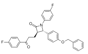 (3R 4S)-4-4-(Benzyloxy)phenyl -1-(4-fluorophenyl)-3-3-(4-fluorophenyl)-3-oxopropyl azetidin-2-one