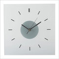 Square Glass Wall Clock - Glass, 10-15 Inch, White | Customizable Design For Home And Office Decor, Carefully Packaged For Safe Shipping