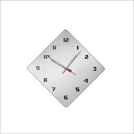 Kite Wall Clock - Glass Material 10-15 Inch Size White Color | Stylish Design Bold Numbers Clear Face for Easy Reading