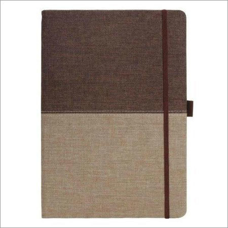 Cotton Handy Diary - Cotton Fabric, 6.9 x 9.8 cms, Brown | Elegant Rectangle Shape for Convenient Note-Taking and Organization