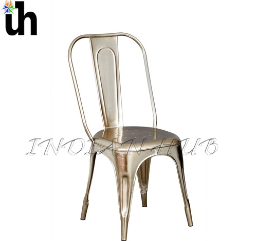 Silver Metal Chair Dimension(L*W*H): 45Cm X46Cmx85Cm (Lxdxh)