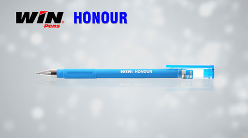Win Honour Ball Pen - Plastic Body, Medium Size | Comfortable Grip, Lightweight, Leak Proof, Smooth Writing