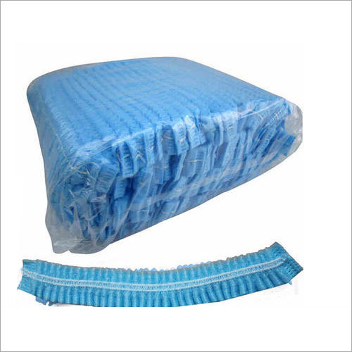 Blue Non Woven Disposable Bouffant Cap