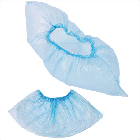 Blue Disposable Plastic Shoe Cover