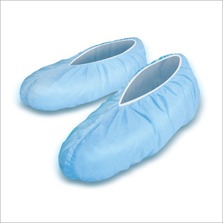 PVC Shoe Covers - Medical Grade Plastic Disposable Blue Shoe Cover for Clinics & Hospitals | Easy to Wear Comfortable Hygienic Finishing