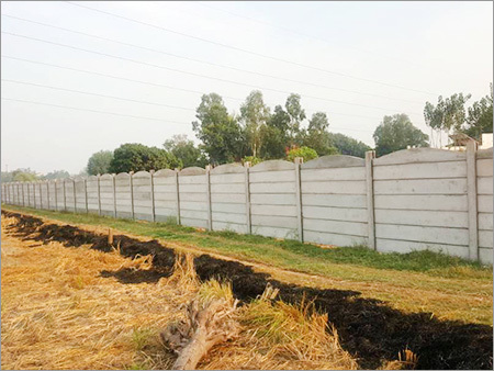 Industrial Concrete Compound Wall