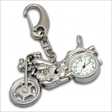 Bike Shape Keychain - Metal, Silver Plating | Elegant Design, Easy to Carry, Customizable Sizes and Shapes, Sports Theme