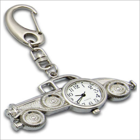 Car Shape Keychain - Silver Metal Plated, Durable Design with Customizable Engraving