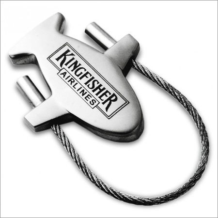 Flashlight Keychain - Metal Construction, Silver Plating | Lightweight, Professional Design, Versatile for Promotions