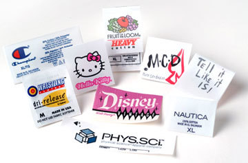 Printed Fabric Labels By CLASSIC LABELS