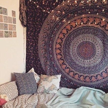 Indian Mandala Ombre Wall Hanging Tapestry