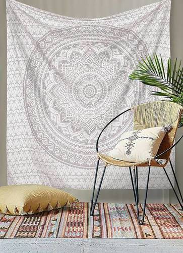 Grey Mandala Wall Hangings