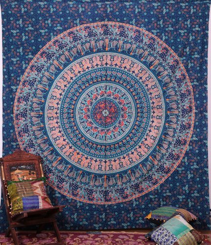 Round Mandala Wall Hanging Tapestry
