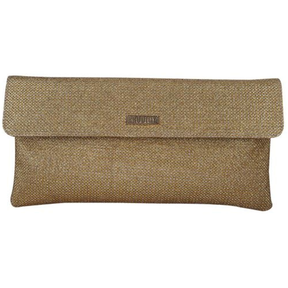 Women golden clutch bag