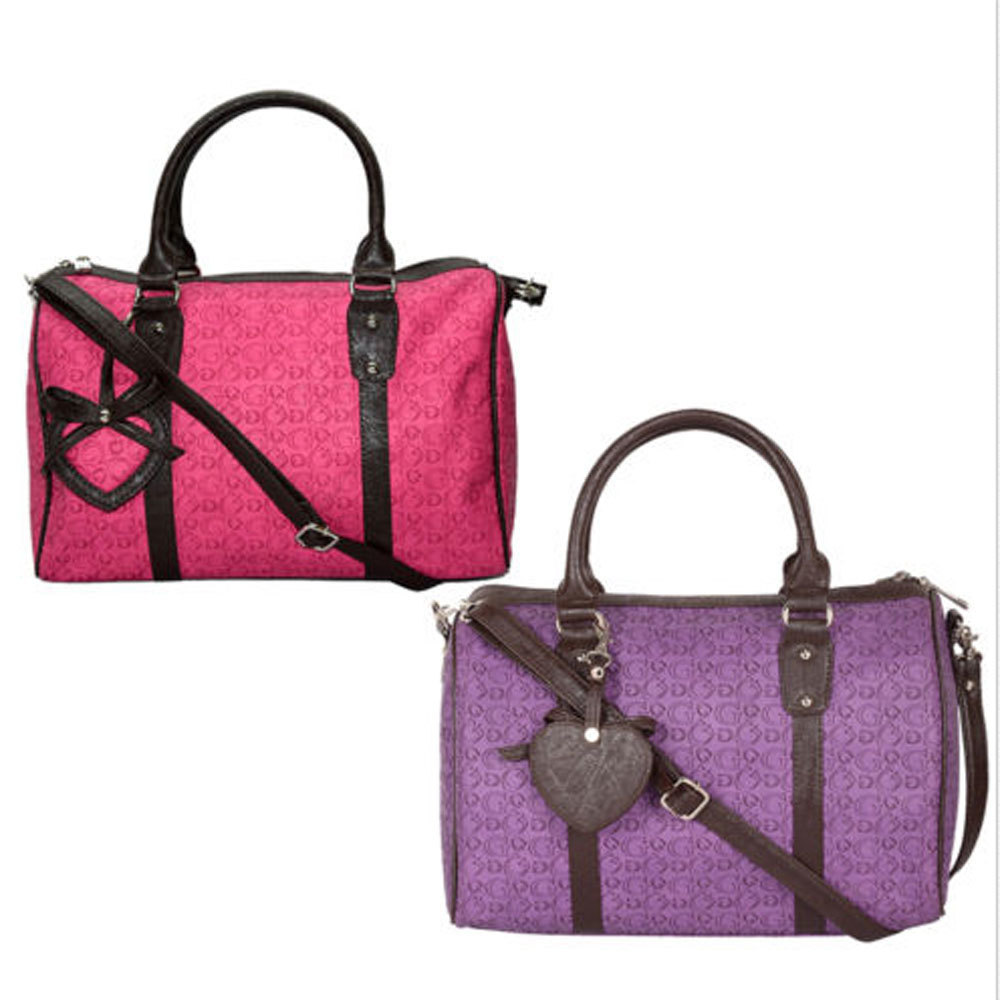 Prodigy New 13' PU Leather Women Messenger Shoulder Bag Purple Pink Colored