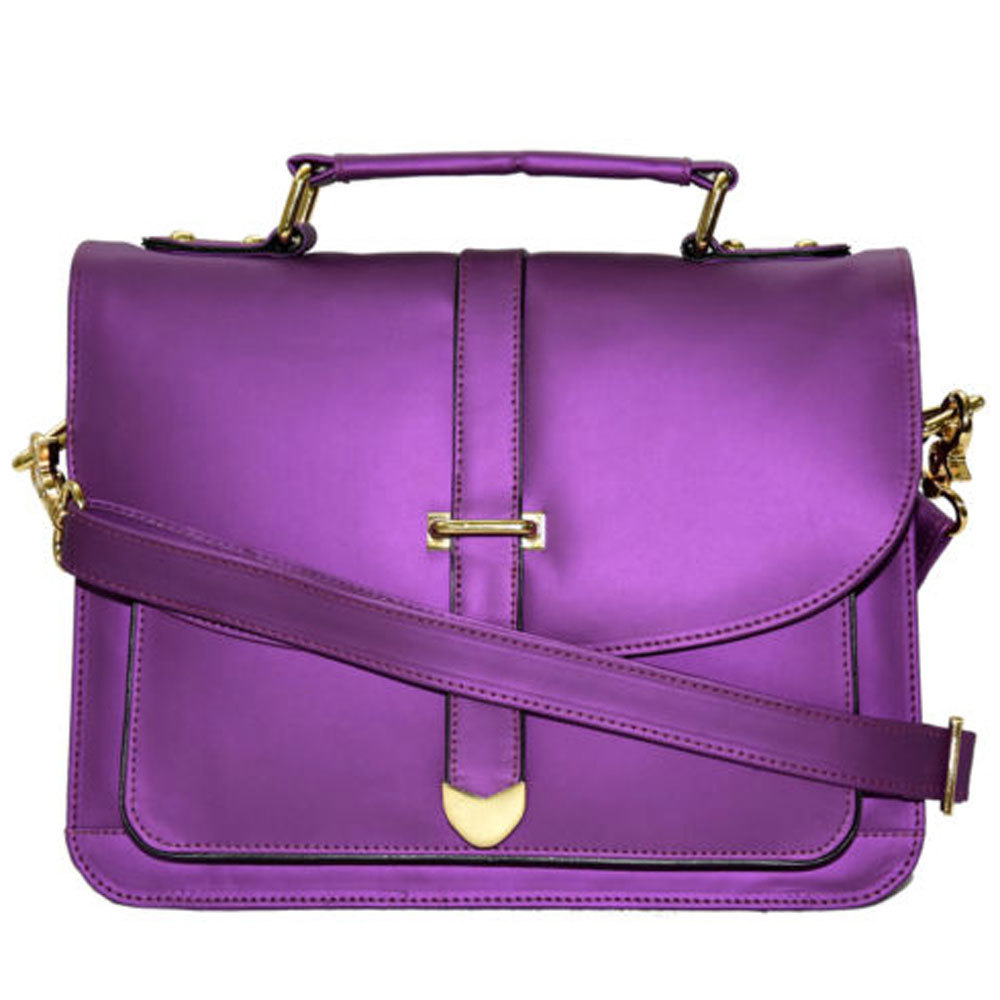 Women Purple Designer Shoulder Cross Body Sling Bag Handbag