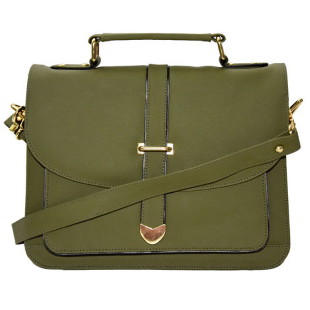 Women green Designer handbag shoulder cross body sling bag
