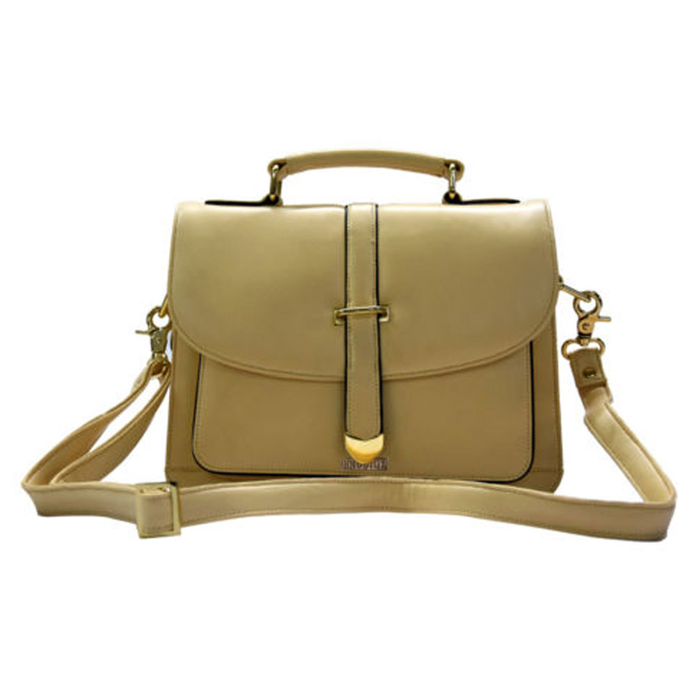 Women Cream Designer Handbag Shoulder Cross Body Sling Bag