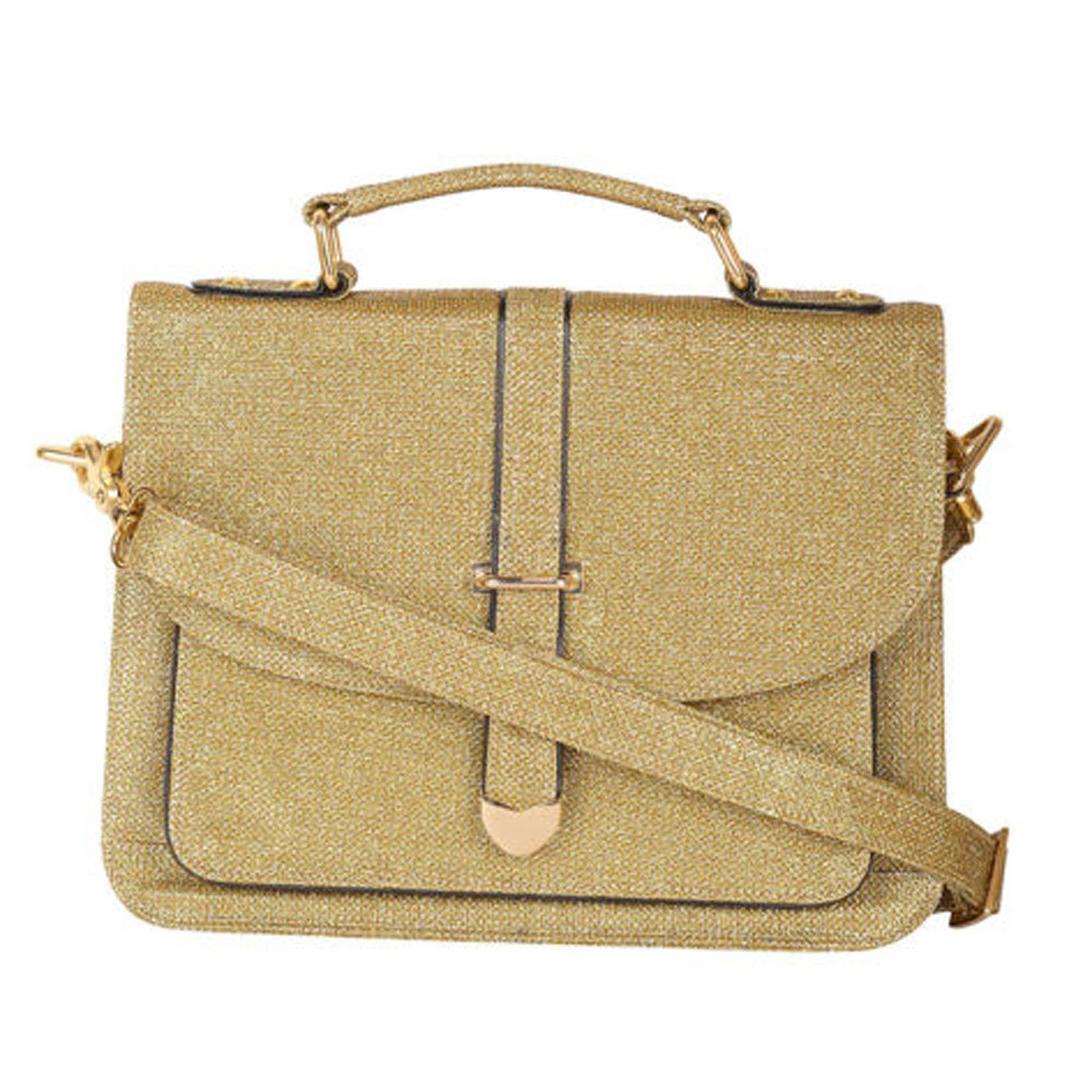 Women Glden Designer Handbag Shoulder Cross Body Sling Bag