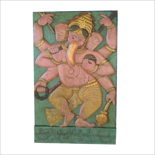 Wooden Lord Ganesha Architectural Carvings