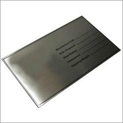 Metallic Name Plate