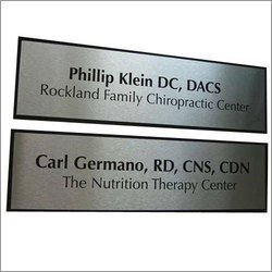Aluminium Name Plate