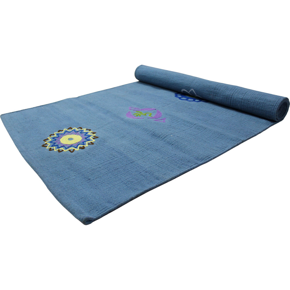 Yoga Rug/ Mat 7 Chakra Embroidery