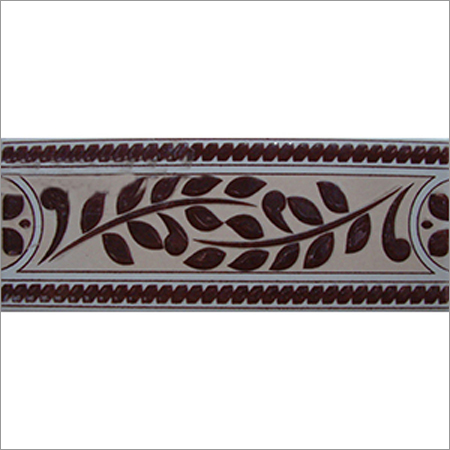 Border Tiles 8x3 - Ceramic 8x3 Inches Brown Matte, Elegant Durable Design Easy Installation