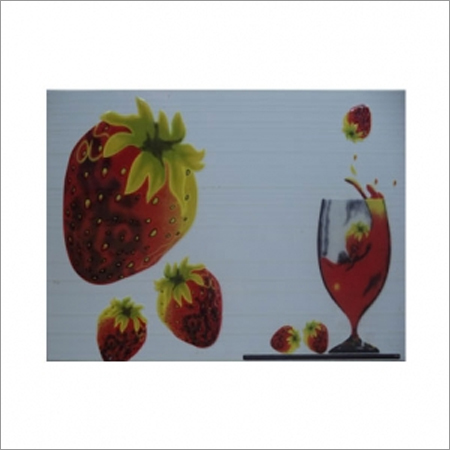 Highlighter 12x18 - Glass, 12x18 Inches, Red | Vibrant Colors, Durable Material, Easy to Clean, Strawberry Print