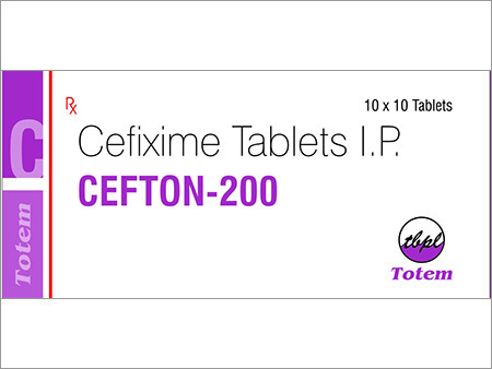 Cefton-200 Tablet - 200mg Cefixime Anhydrous | Effective Antibiotic for Treating Bacterial Infections in Tablet Form