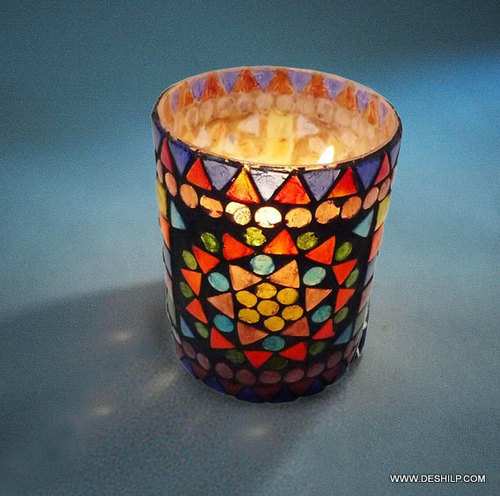 Glass Style Wall Hanging Tealight Holder / Candle Holder