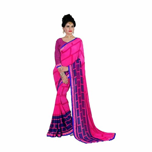Multicolor Georgette Saree