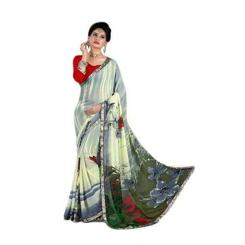 Multicolor Georgette Saree