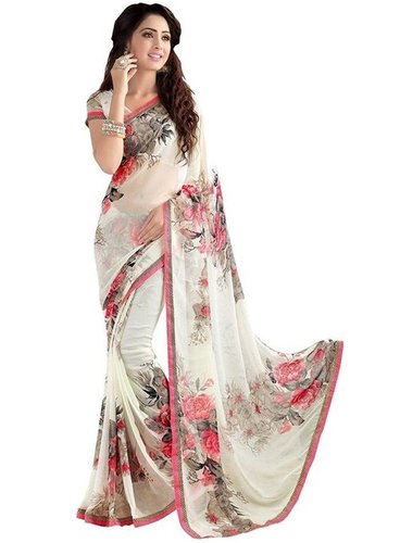 Multicolor Georgette Saree