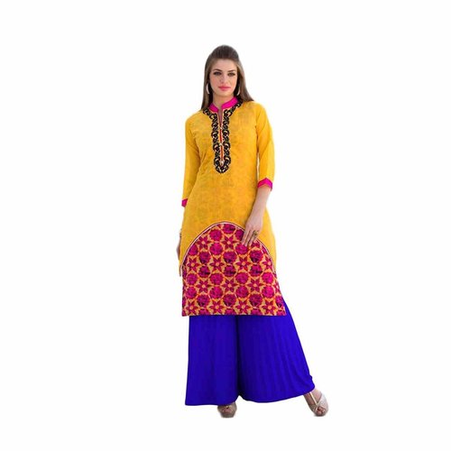Yellow Kajal Style Kurti