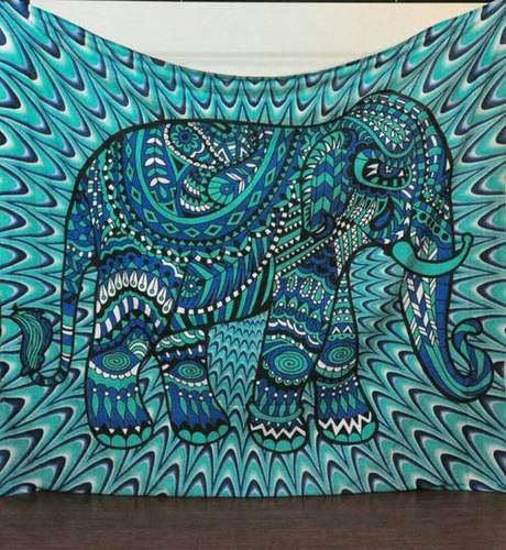 The Beautiful Elephant Illusion Tapestry