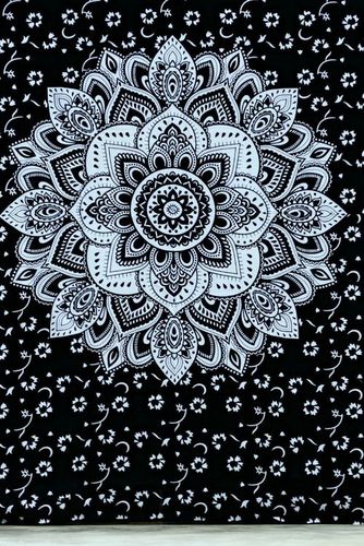 Mandala Flower Tapestry
