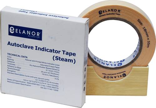 Beige Steam Autoclave Indicator Tape