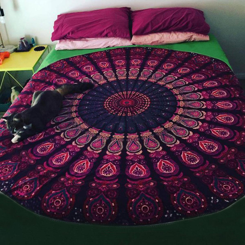 Bohemian Mandala Round Beach Tapestry Age Group: Children