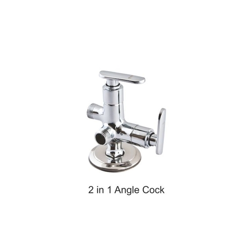Chrome Plated 2 in 1 Angle Cock