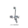 Chrome Plated 3 in 1 Wall Mixer