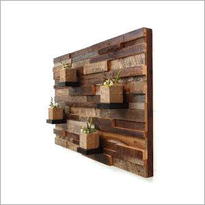 Natural Wood Wall Showcase