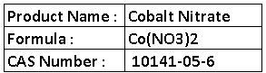 Cobalt Nitrate - Pink, Co(NO3)2, 99% Purity | Catalyst Support, Fischer-Tropsch, Reactive, Versatile