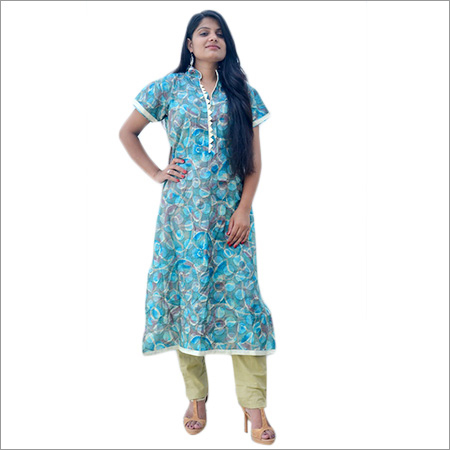 Ladies Cotton Embroidered Kurti