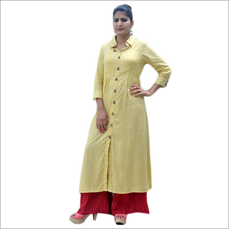 Ladies Full Sleeve Plane Kurti